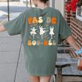 Pas De Boo-Rée Ghost Ballet Dancer Halloween Dance Teacher Women's Comfort Colors T-Shirt Back Print Moss Pas De Boo-Rée Ghost Ballet Dancer Halloween Dance Teacher Women's Comfort Colors T-Shirt Back Print Moss