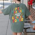PE Gym School Coach PE Teacher What's Your Superhero Power Women's Comfort Colors T-Shirt Back Print Moss PE Gym School Coach PE Teacher What's Your Superhero Power Women's Comfort Colors T-Shirt Back Print Moss