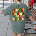 PE Teacher Christmas Holiday Women's Comfort Colors T-Shirt Back Print Moss PE Teacher Christmas Holiday Women's Comfort Colors T-Shirt Back Print Moss
