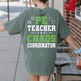 Physical Education PE Teacher School Women's Comfort Colors T-Shirt Back Print Moss