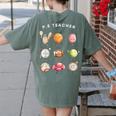 Physical Education Teacher PE Teacher Specials Back School Women's Comfort Colors T-Shirt Back Print Moss