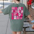 Pink Fourth Grade Era 4th Back To School Grade Teacher Women's Comfort Colors T-Shirt Back Print Moss
