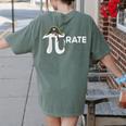 Pirate Pi Math Pie Halloween Costume Teacher Men Women Women's Comfort Colors T-Shirt Back Print Moss Pirate Pi Math Pie Halloween Costume Teacher Men Women Women's Comfort Colors T-Shirt Back Print Moss