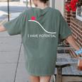 I Have Potential Energy Physics Science Teachers Women's Comfort Colors T-Shirt Back Print Moss I Have Potential Energy Physics Science Teachers Women's Comfort Colors T-Shirt Back Print Moss