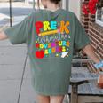 Pre-k Where The Adventure Begins First Day Of Prek Teacher Women's Comfort Colors T-Shirt Back Print Moss Pre-k Where The Adventure Begins First Day Of Prek Teacher Women's Comfort Colors T-Shirt Back Print Moss