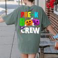 Pre K Boo Crew Halloween Costume Teachers Kids Women's Comfort Colors T-Shirt Back Print Moss Pre K Boo Crew Halloween Costume Teachers Kids Women's Comfort Colors T-Shirt Back Print Moss