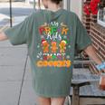 My Pre-K Kids Are Smart Cookies Christmas Teacher Women's Comfort Colors T-Shirt Back Print Moss My Pre-K Kids Are Smart Cookies Christmas Teacher Women's Comfort Colors T-Shirt Back Print Moss