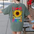 Pre School Teacher Pre-K Teacher Women's Comfort Colors T-Shirt Back Print Moss