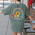 PreK Dream Team Leopard Rainbow Teacher Squad Back To School Women's Comfort Colors T-Shirt Back Print Moss PreK Dream Team Leopard Rainbow Teacher Squad Back To School Women's Comfort Colors T-Shirt Back Print Moss