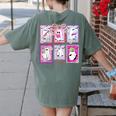 Preppy Spooky Teacher Halloween Ghost Coquette Bow Autumn Women's Comfort Colors T-Shirt Back Print Moss Preppy Spooky Teacher Halloween Ghost Coquette Bow Autumn Women's Comfort Colors T-Shirt Back Print Moss