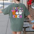 Preschool Boo Crew Preschool Halloween Costume Teacher Kid Women's Comfort Colors T-Shirt Back Print Moss Preschool Boo Crew Preschool Halloween Costume Teacher Kid Women's Comfort Colors T-Shirt Back Print Moss
