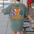 Preschool Boo Crew Preschool Halloween Teacher Kids Women's Comfort Colors T-Shirt Back Print Moss Preschool Boo Crew Preschool Halloween Teacher Kids Women's Comfort Colors T-Shirt Back Print Moss
