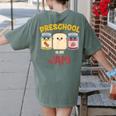 Preschool Is My Jam Teacher Shirt Women's Comfort Colors T-Shirt Back Print Moss Preschool Is My Jam Teacher Shirt Women's Comfort Colors T-Shirt Back Print Moss