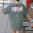 Preschool Squad Team Pre-K Crew Back To School Teacher Women's Comfort Colors T-Shirt Back Print Moss Preschool Squad Team Pre-K Crew Back To School Teacher Women's Comfort Colors T-Shirt Back Print Moss