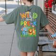 Preschool Teacher Kids Back To School Wild About Pre-K Women's Comfort Colors T-Shirt Back Print Moss Preschool Teacher Kids Back To School Wild About Pre-K Women's Comfort Colors T-Shirt Back Print Moss