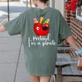 Pretend I'm A Pirate Teacher Apple Talk Like A Pirate Day Men Women Kids Women's Comfort Colors T-Shirt Back Print Moss Pretend I'm A Pirate Teacher Apple Talk Like A Pirate Day Men Women Kids Women's Comfort Colors T-Shirt Back Print Moss