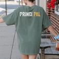 Principal School Teacher Friend Men Women Women's Comfort Colors T-Shirt Back Print Moss Principal School Teacher Friend Men Women Women's Comfort Colors T-Shirt Back Print Moss