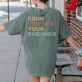 Prove It Cite Your Evidence English Teachers Day Women's Comfort Colors T-Shirt Back Print Moss Prove It Cite Your Evidence English Teachers Day Women's Comfort Colors T-Shirt Back Print Moss