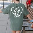 PTO Crew Back To School Matching Group Parent Teacher Women's Comfort Colors T-Shirt Back Print Moss PTO Crew Back To School Matching Group Parent Teacher Women's Comfort Colors T-Shirt Back Print Moss