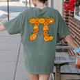 Pumpkin Pi Math Teacher Halloween Costume Geometry Women's Comfort Colors T-Shirt Back Print Moss Pumpkin Pi Math Teacher Halloween Costume Geometry Women's Comfort Colors T-Shirt Back Print Moss