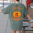 Pumpkin Pie Pi Math Teacher Shirt Halloween Men Adult Women's Comfort Colors T-Shirt Back Print Moss Pumpkin Pie Pi Math Teacher Shirt Halloween Men Adult Women's Comfort Colors T-Shirt Back Print Moss