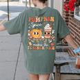 Pumpkin Spice Makes Teacher Nice Retro Fall Spooky Season Women's Comfort Colors T-Shirt Back Print Moss Pumpkin Spice Makes Teacher Nice Retro Fall Spooky Season Women's Comfort Colors T-Shirt Back Print Moss