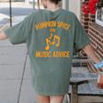 Pumpkin Spice And Music Advice Music Teacher Halloween Women's Comfort Colors T-Shirt Back Print Moss Pumpkin Spice And Music Advice Music Teacher Halloween Women's Comfort Colors T-Shirt Back Print Moss
