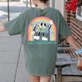 Rainbow AAC Awareness Month SPED Teacher SLP Communication Women's Comfort Colors T-Shirt Back Print Moss Rainbow AAC Awareness Month SPED Teacher SLP Communication Women's Comfort Colors T-Shirt Back Print Moss