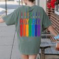 Rainbow Roygbiv Kids Artist Costume Art Teacher Women's Comfort Colors T-Shirt Back Print Moss Rainbow Roygbiv Kids Artist Costume Art Teacher Women's Comfort Colors T-Shirt Back Print Moss