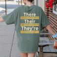 There Their They'Re T Shirt English Grammar Teacher For Men Women Women's Comfort Colors T-Shirt Back Print Moss There Their They'Re T Shirt English Grammar Teacher For Men Women Women's Comfort Colors T-Shirt Back Print Moss