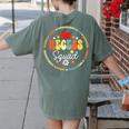 Recess Squad Crew Teachers Students Monitor Back To School Women's Comfort Colors T-Shirt Back Print Moss