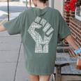 Redfored Shirt Red For Ed Protest Teachers Fist Women's Comfort Colors T-Shirt Back Print Moss