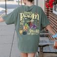 There's Room On My Broom For You Too Teacher Halloween Women's Comfort Colors T-Shirt Back Print Moss There's Room On My Broom For You Too Teacher Halloween Women's Comfort Colors T-Shirt Back Print Moss