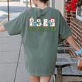 Retro Christmas Snowman FCS Teacher Family Consumer Science Women's Comfort Colors T-Shirt Back Print Moss Retro Christmas Snowman FCS Teacher Family Consumer Science Women's Comfort Colors T-Shirt Back Print Moss