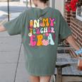 Retro Groovy In My Teaching Era Best Teacher Appreciation Women's Comfort Colors T-Shirt Back Print Moss Retro Groovy In My Teaching Era Best Teacher Appreciation Women's Comfort Colors T-Shirt Back Print Moss