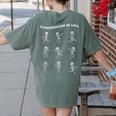 Retro Halloween Kindergarten Teacher Skeleton Trick Or Treat Men Women Kids Women's Comfort Colors T-Shirt Back Print Moss Retro Halloween Kindergarten Teacher Skeleton Trick Or Treat Men Women Kids Women's Comfort Colors T-Shirt Back Print Moss