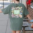 Retro Hooray It's Art Day Art Teacher Back To School Women Women's Comfort Colors T-Shirt Back Print Moss Retro Hooray It's Art Day Art Teacher Back To School Women Women's Comfort Colors T-Shirt Back Print Moss