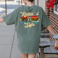 Retro Kickin It 3rd Grade Style Teacher Back To School Men Women Women's Comfort Colors T-Shirt Back Print Moss Retro Kickin It 3rd Grade Style Teacher Back To School Men Women Women's Comfort Colors T-Shirt Back Print Moss