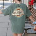 Retro School Counselor Back To School Teacher Squad Crew Women's Comfort Colors T-Shirt Back Print Moss Retro School Counselor Back To School Teacher Squad Crew Women's Comfort Colors T-Shirt Back Print Moss