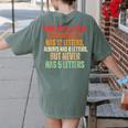 Riddle Wordplay Joke For Grammar Nerds And Teachers Women's Comfort Colors T-Shirt Back Print Moss