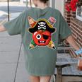 School International Talk Like A Pirate Day Pirate Teacher Women's Comfort Colors T-Shirt Back Print Moss School International Talk Like A Pirate Day Pirate Teacher Women's Comfort Colors T-Shirt Back Print Moss