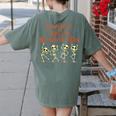 School Office Clerk Creepin' It Real HALLOWEEN Teacher Shirt Women's Comfort Colors T-Shirt Back Print Moss