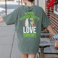School Psychologists Love Brains Halloween Teacher Counselor Women's Comfort Colors T-Shirt Back Print Moss School Psychologists Love Brains Halloween Teacher Counselor Women's Comfort Colors T-Shirt Back Print Moss