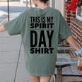 School Teacher Spirit Day Costume For Men Women Women's Comfort Colors T-Shirt Back Print Moss