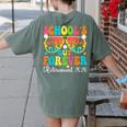 School's Out Forever Retirement 2026 Retro Retired Teacher Women's Comfort Colors T-Shirt Back Print Moss