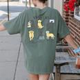 Science Labs Dogs Labrador Retriever Science Teacher Women's Comfort Colors T-Shirt Back Print Moss