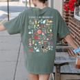 Science Teacher Alphabet Science Is All Around Us Teacher Women's Comfort Colors T-Shirt Back Print Moss