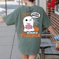 Science Teacher Cute Ghost Halloween Teacher Men Women Women's Comfort Colors T-Shirt Back Print Moss Science Teacher Cute Ghost Halloween Teacher Men Women Women's Comfort Colors T-Shirt Back Print Moss