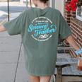 Science Teacher Must Haves Teach Science Teacher Women's Comfort Colors T-Shirt Back Print Moss