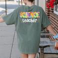 Science Teacher Tie Dye Science Teaching Back To School Women's Comfort Colors T-Shirt Back Print Moss Science Teacher Tie Dye Science Teaching Back To School Women's Comfort Colors T-Shirt Back Print Moss